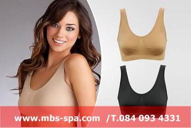 Soft bra ทรงสปอร์ตเก็บกระชับหน้าอกและใต้ปีกรักแร้ กระชับหลังเสริมหน้าอก เล่นกีฬา แพ็คคู่ สีดำ-เนื้อ